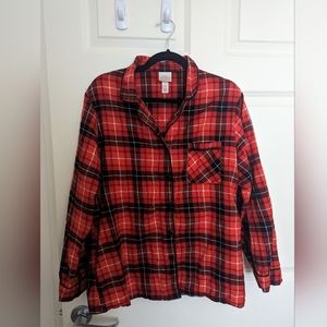 Red & Black pajama top